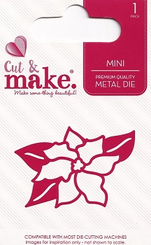 Cut & Make - Mini Sentiment - Poinsettia Die