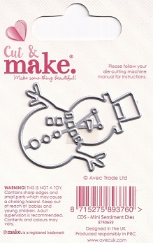 Cut & Make - Mini Sentiment - Santa Die - Image 2
