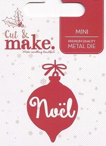 Cut & Make - Round Bauble Noel Christmas Mini Die
