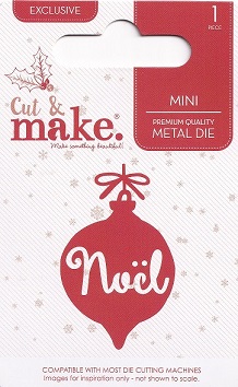 Cut & Make - Round Bauble Noel Christmas Mini Die