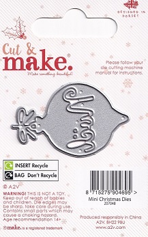 Cut & Make - Round Bauble Noel Christmas Mini Die - Image 2