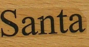Debbi Moore - Santa Wood Mounted Rubber Stamp