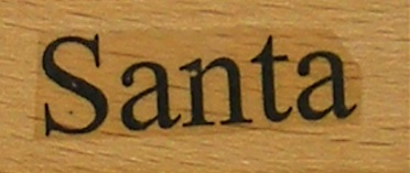Debbi Moore - Santa Wood Mounted Rubber Stamp