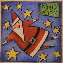 Delta - Merry Man Xmas Rubber Stamp