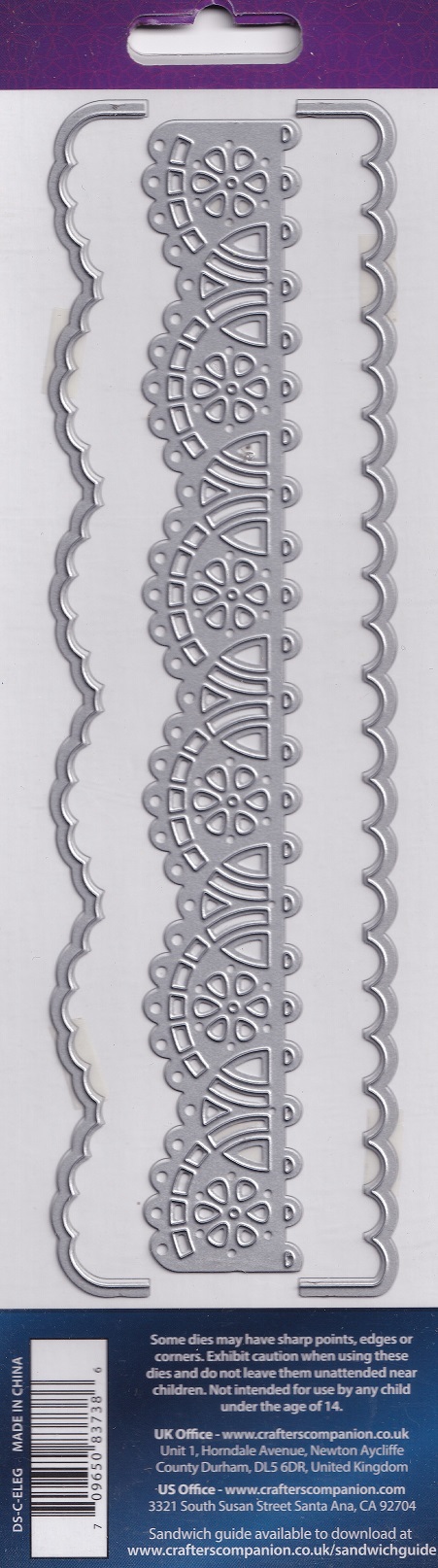 Die'sire Classiques Ribbon Threading Metal Die - Elegance - Image 2