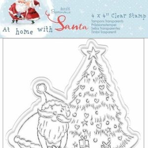 Docrafts - At Home With Santa - Tree Clear Acrylic Stamp
