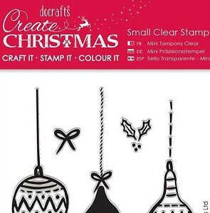 Docrafts - Create Christmas Baubles Mini Clear Stamp