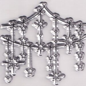 Docrafts - Create Christmas Chandalier Mini Clear Stamp