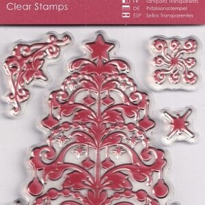 Docrafts - Create Christmas Christmas Tree Mini Clear Stamps