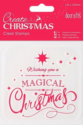 Docrafts - Create Christmas - Magical Christmas Clear Acrylic Stamp