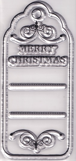Docrafts - Create Christmas Merry Christmas Tag Mini Clear Stamp