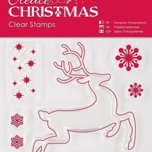 Docrafts - Create Christmas Reindeer Clear Stamps