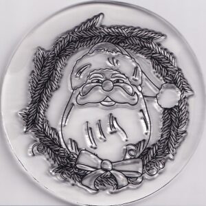 Docrafts - Create Christmas Santa Wreath Mini Clear Stamp