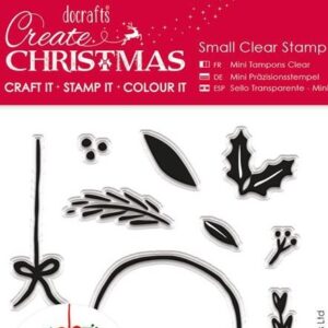 Docrafts - Create Christmas Wreath Mini Clear Stamp