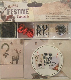 Docrafts - Festive Fauna Tag & Stamp Set