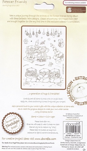 Docrafts - Forever Friends Comfort & Joy Clear Stamps - Image 2