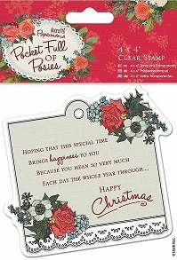 Docrafts - Pocket Full Of Posies Sentiment Stamp