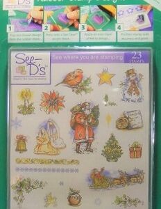 Docrafts - See-D's Christmas Rubber Stamp Set