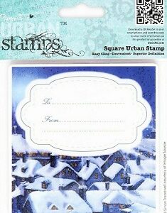 Docrafts - Square Urban Stamp - Silent Night