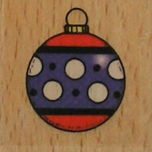 Docrafts - Whispers Christmas Bauble 2 Wood Mounted Rubber Stamp