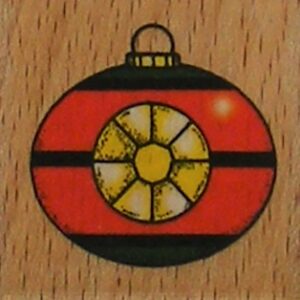 Docrafts - Whispers Christmas Bauble 3 Wood Mounted Rubber Stamp