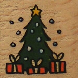 Docrafts - Whispers Christmas Tree Wood Mounted Rubber Stamp