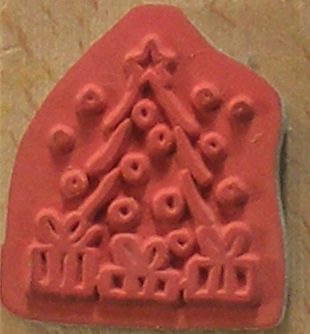 Docrafts - Whispers Christmas Tree Wood Mounted Rubber Stamp - Image 2