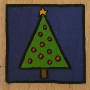 Docrafts - Whispers Christmas Tree Wood Mounted Rubber Stamp