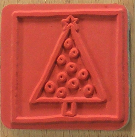 Docrafts - Whispers Christmas Tree Wood Mounted Rubber Stamp - Image 2
