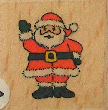 Docrafts - Whispers Santa Wood Mounted Rubber Stamp
