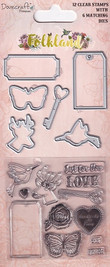 Dovecrafts - Folkland Stamp & Die Set