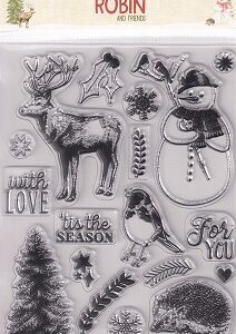 Dovecrafts - Little Red Robin And Friends A5 Stamp Set