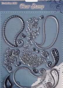 Evolution Ltd - Clear Acrylic Stamp Set - Decorative Bubbles (17 Pieces)
