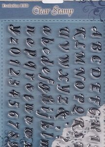Evolution Ltd - Clear Acrylic Stamp Set - Fancy Alphabet Set (67 Pieces)