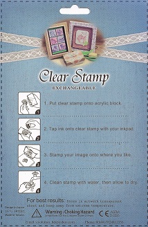 Evolution Ltd - Clear Acrylic Stamp Set - Floral Heart (10 Pieces) - Image 3