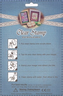 Evolution Ltd - Clear Acrylic Stamp Set - Floral Heart (10 Pieces) - Image 3