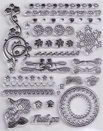 Evolution Ltd - Clear Acrylic Stamp Set - Floral Selection (26 Pieces) - Image 2