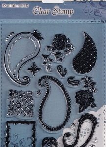 Evolution Ltd - Clear Acrylic Stamp Set - Flower Bubbles (16 Pieces)