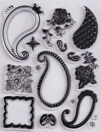 Evolution Ltd - Clear Acrylic Stamp Set - Flower Bubbles (16 Pieces) - Image 2