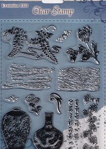 Evolution Ltd - Clear Acrylic Stamp Set - Flower Of The Orient (12 Pieces)