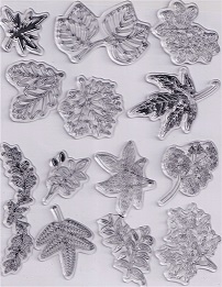 Evolution Ltd - Clear Acrylic Stamp Set - Leaves (13 Pieces) - Image 2