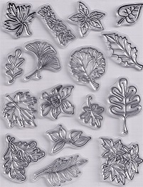 Evolution Ltd - Clear Acrylic Stamp Set - Leaves 2 (16 Pieces) - Image 2