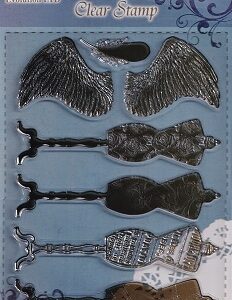 Evolution Ltd - Clear Acrylic Stamp Set - Mannequins (7  Pieces)