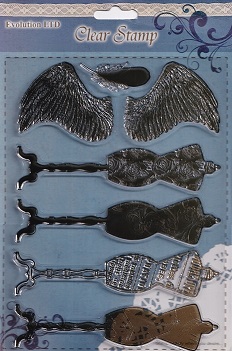 Evolution Ltd - Clear Acrylic Stamp Set - Mannequins (7 Pieces)