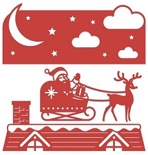 First Edition - Build A Scene Dies - Christmas Sky - Image 2
