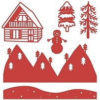 First Edition - Build A Scene Dies - Log Cabin F - Image 2
