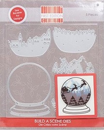 First Edition - Build A Scene - Snow Globe Die Set