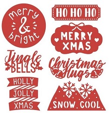 First Edition - Christmas Sentiment Dies - Image 2