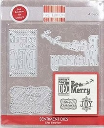 First Edition - Christmas Sentiment Dies