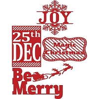 First Edition - Christmas Sentiment Dies - Image 2